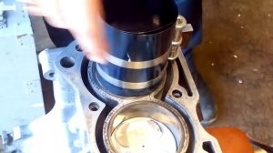 Установка поршневых колец G13B