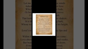 Marriage of true minds Sonnet 116 William Shakespeare short summary