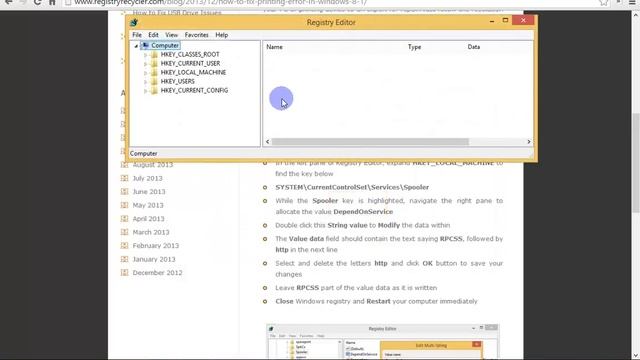 Fix Print Spooler Error 1068 (Dependency Service ) in Windows 8.1 смотреть онлайн