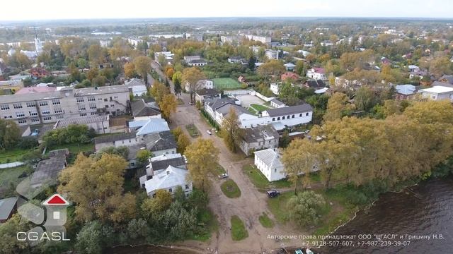Аэросъемка города Калязин