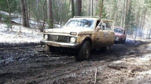 Нива 2121 по бездорожью