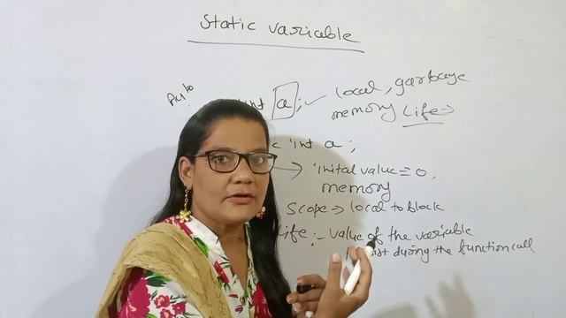 Static Variables in C| Hindi| Static Storage Class