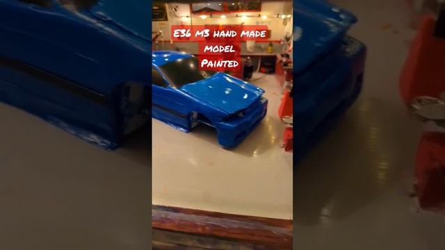 BMW E36 M3 HAND MADE MODEL FROM SCRATCH - PAINTED #diy #how