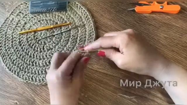 Столбики с Накидом. Джут. Мастер Класс. смотреть онлайн