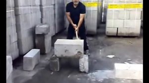 Испытание полистиролбетона и газобетона на прочность