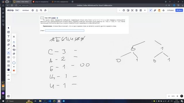 Как решать задание 4 из ЕГЭ по информатике? Условие Фано | КЕГЭ 2023