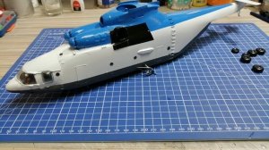 Обзор вертолёта Ми 26 от фирмы Звезда. После покраски.