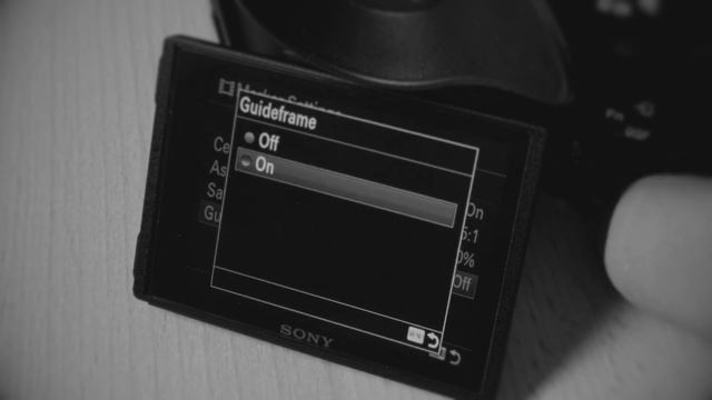 SONY A7RIII - Setup 2.35:1 Guideframes - Marker Display