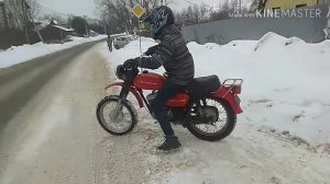 мотоцикл минск ММВЗ 3.112 Холодный пуск и тест драйв