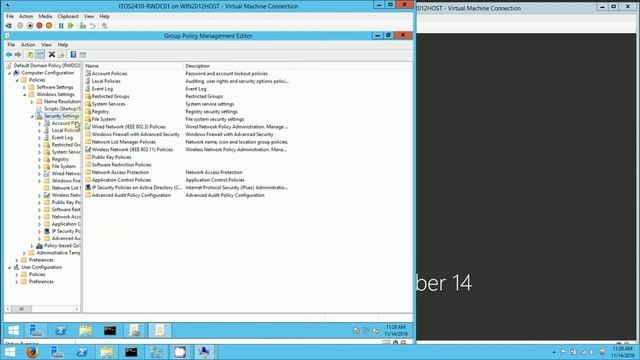 Group Policy Objects (GPO) and Security Settings in Windows 2012 R2 (MCC) смотреть онлайн
