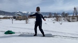 Упражнение для разгона лимфы и кровотока. Раскрытие позвоночника.