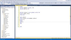 Основы курсоров в SQL