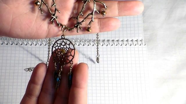 Старинное бронзовое ожелелье с ловцом снов (код. a048) смотреть онлайн