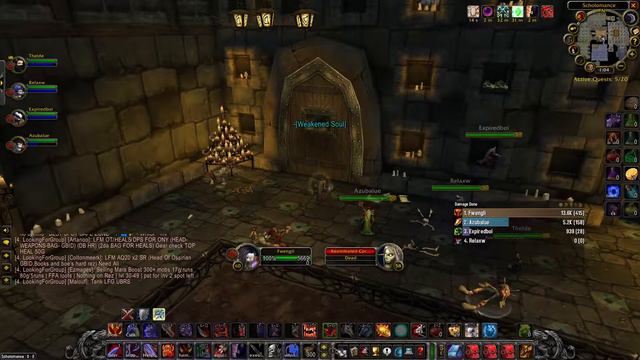 WoW Classic fury warrior tanking Scholomance run 12 смотреть онлайн