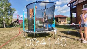 Челенджы на батуте