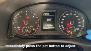 VW Caddy How to Change The Clock Time