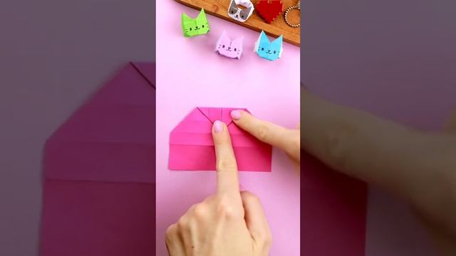 как сделать колечки котики из бумаги #бумажныеидеи