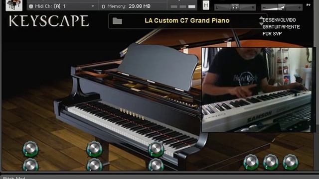 LA Custom C7 Grand Piano Kontakt Sound Test