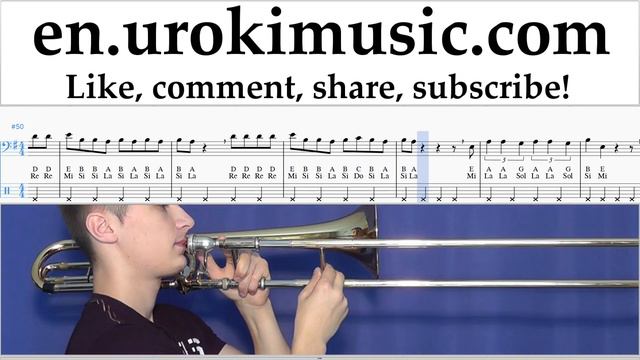 Trombone lessons Lele Pons - Celoso Sheet Music Tutorial um-i352 смотреть онлайн