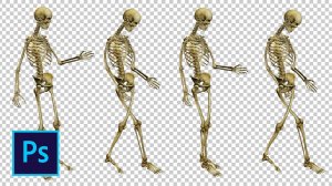 Анимация ходьбы с помощью марионеточной деформации в фотошопе