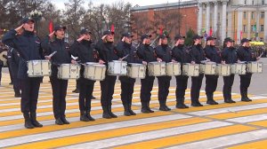 Барабанщицы МВД. Репетиция Парада Победы