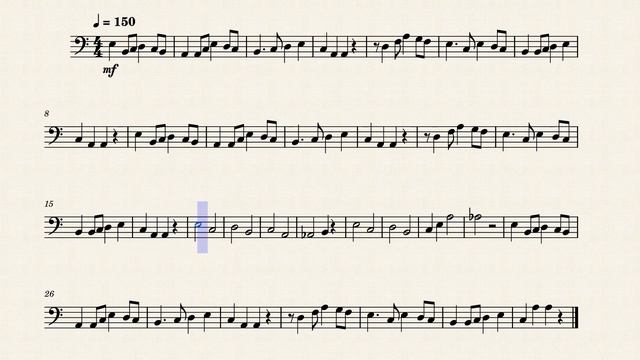 Tetris Theme, Arr. for Trombone/Euphonium смотреть онлайн