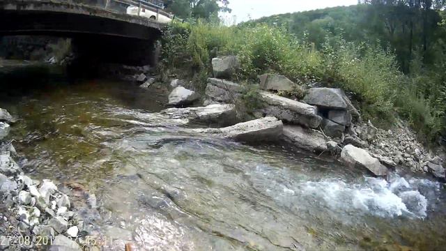 По дороге в Дальнегорск. Попробовали поймать фарель (мальму)