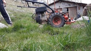 MF-70 diesel Start po zimě a rozbitý mulčovač ŽTR-61