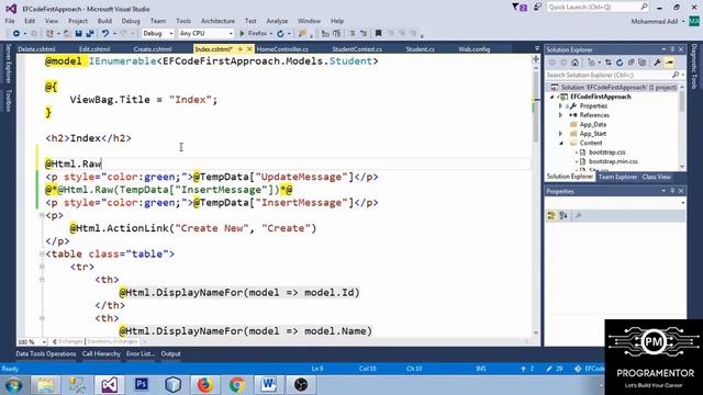 33 | Delete Data In Database Using Code First Approach EF In ASP.NET MVC (Hindi/Urdu)