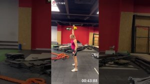 Народные игры ГТО иду на рекорд рывок гири Таранова Елизавета