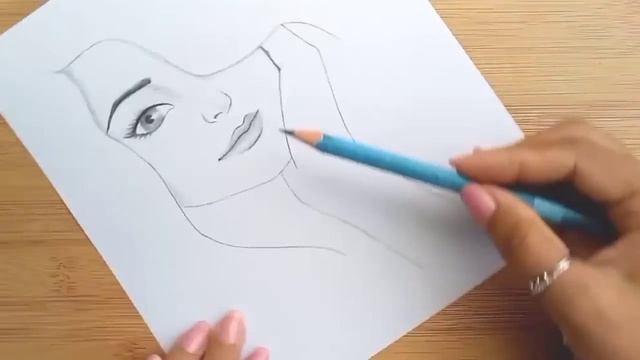 How to draw a Girl face with Glasses for beginners - step by step || Face drawing || Pencil sketch смотреть онлайн