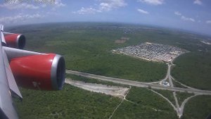 Доминикана....Аэропорт Пунта Кана....посадка Боинг 747