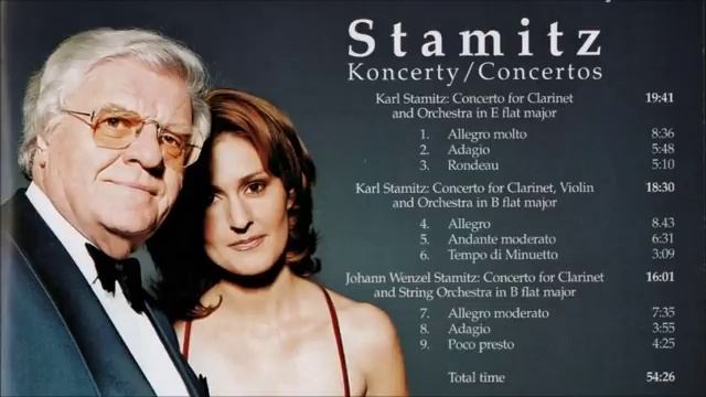 Karl Stamitz Concerto for Clarinet and Violin in B flat major, Suk _ Peterkova