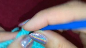 Красивая обвязка края  изделия крючком петлями брумстик