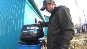 запуск б/у мотора после покупки, Сузуки 9.9 #тайгахмао