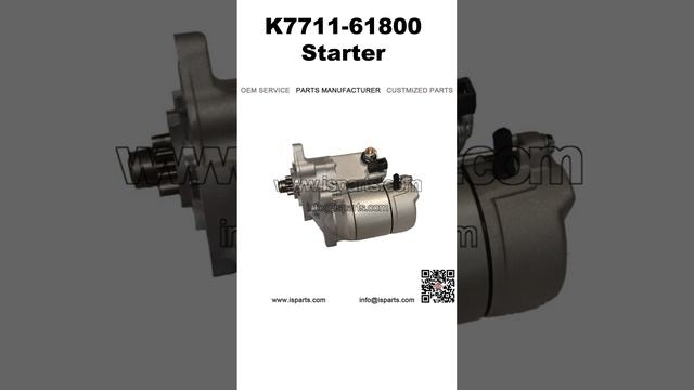 1900-0123 Starter,K7711-61800 Starter,19269-63011 Starter Fits Kubota Loader Models