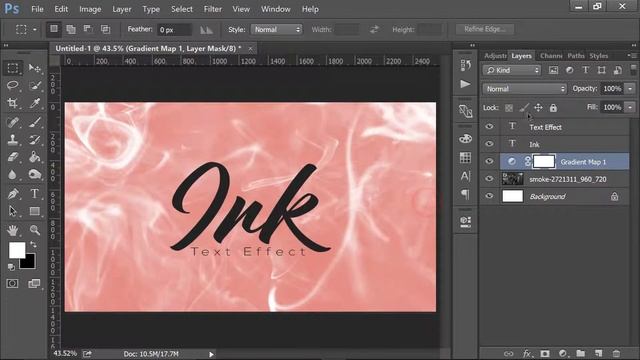 Photoshop CC Tutorial || How to Make Ink Text Effect in Photoshop смотреть онлайн