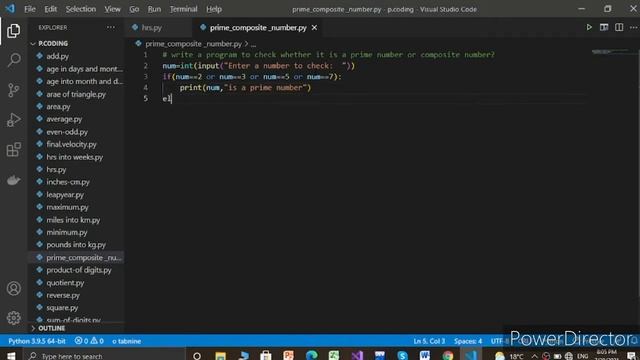 Python Program | To Find Prime or Composite Number| Python Examples