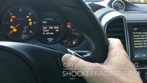 Porsche Cayenne How To Set The Clock Time