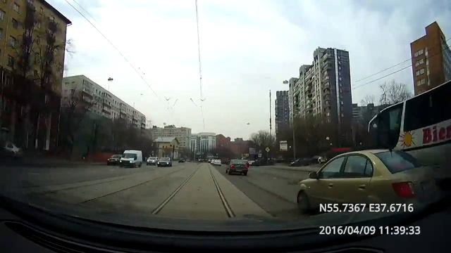 Метрогородок - Преображенское - Нижегородский - Даниловский 09/04/2016 (timelapse 4x)