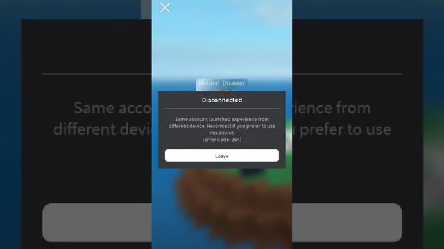 Roblox Error code 264
