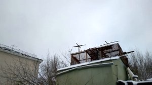 Красивый полет голубей