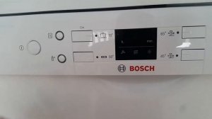 Bosch SMS44DW00T: First run on Quick 65°C 60'