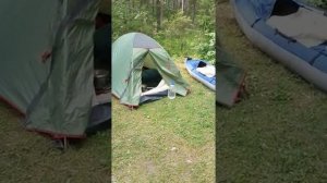 Сплав по реке Чусовая. Гроза. Незапланированая остановка и отдых.