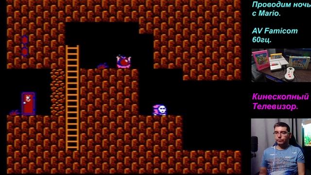 Проводим ночь с Mario на ( AV Famicom Кинескопный телевизор ) смотреть онлайн