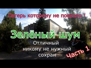 Заброшенный лагерь Зелёный шум. Отличный сохран и безнадёжность. Часть 1