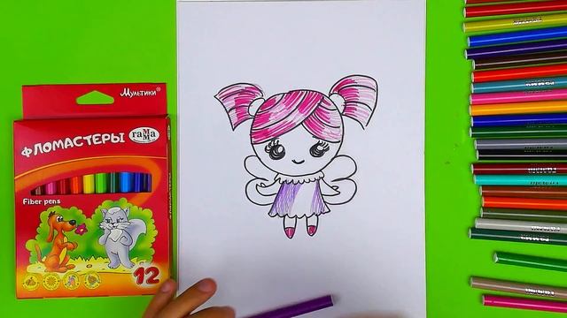 Как нарисовать ФЕЮ - урок рисования для детей смотреть онлайн