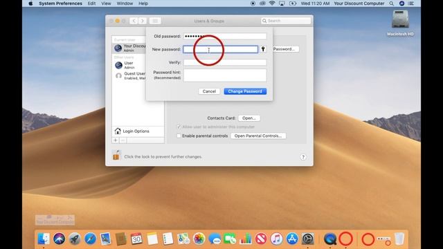 How to change user account password on an Apple Computer: Macbook Pro, iMac, Macbook Air, Macbook. смотреть онлайн