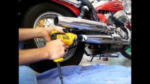 2007 Honda Shadow Spirit 750 C2 Hole Saw Mod