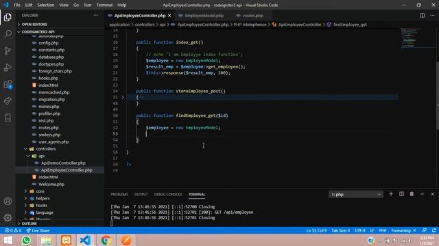 CRUD-4: RESTful API in codeigniter 3.x | Get / Fetch data from db by ID using Rest API postman Auth